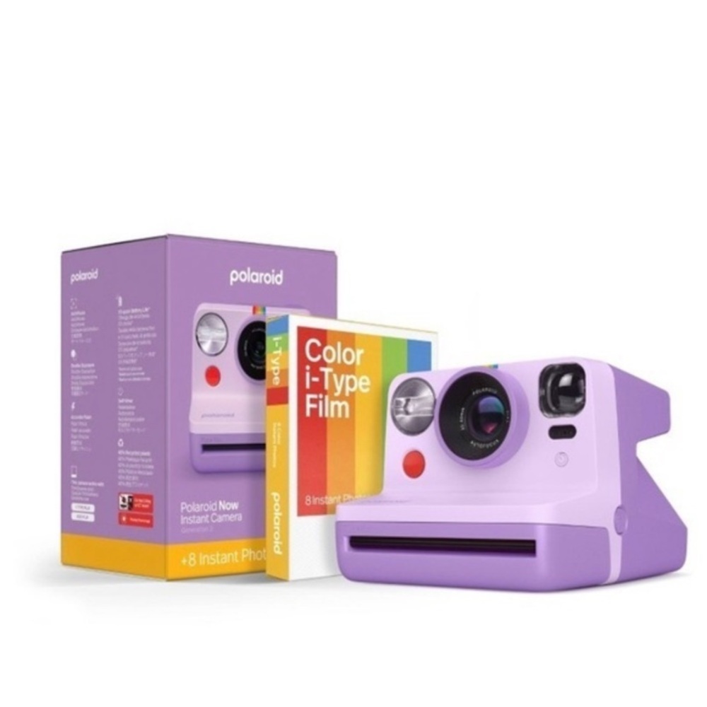Polaroid Lavender Instant Camera with Color Film Pack